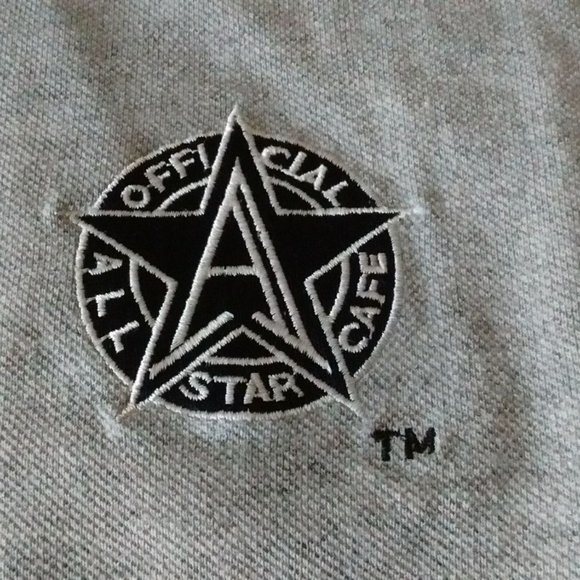 Vintage 90's Stock All Star Cafe New York Embroidered Logo Golf Style XL Polo - Picture 2 of 10